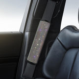 2x Bling Multicolor Rhinestone Seat Belt Shoulder Pads Crystal Cushion Car Cover