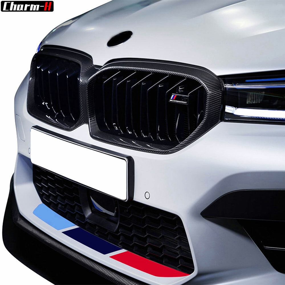 For BMW Universal M Performance Power Sport Front Rear Bumper 3D Decal Stickers