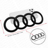 12-18 Audi A7 S7 RS7 Rear Liftgate Trunk Sign Logo Ring Badge Emblem Matte Black