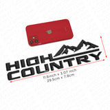 2x 19-21 Gloss Black Tahoe Silverado High Country Fender Letter Emblem Badge