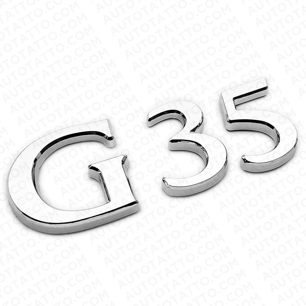 For Infiniti G35 Rear Trunk Logo Letter Badge Emblem Nameplate Sport Chrome