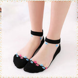 2 Pairs of Sexy Cute Little Floral Lace Cotton Breathable Soft Short Ankle Socks