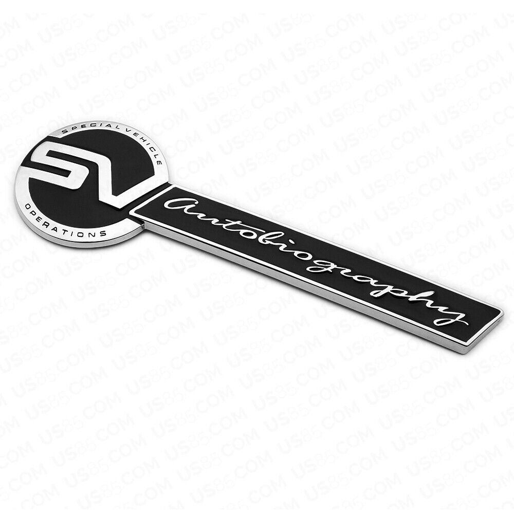 3D Fashion Metal SV Autobiography Emblem Car Decal Badge Sticker Auto Decoration