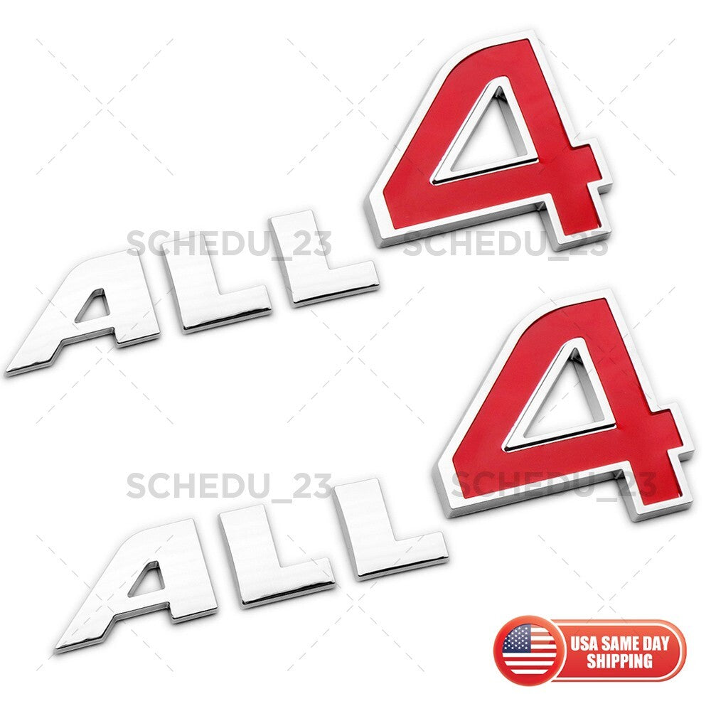 2x Mini Cooper Clubman Countryman Paceman F54 F60 R60 Door ALL 4 Badge Emblem