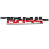 Chevrolet Silverado 1500 2500 3500 HD Trail Boss Door Bed Badge Emblem Red
