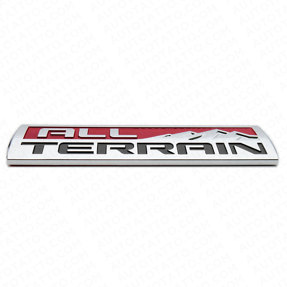 Chevy GMC All Terrain Rear Tailgate Letter Nameplate Emblem Badge Sport Chrome