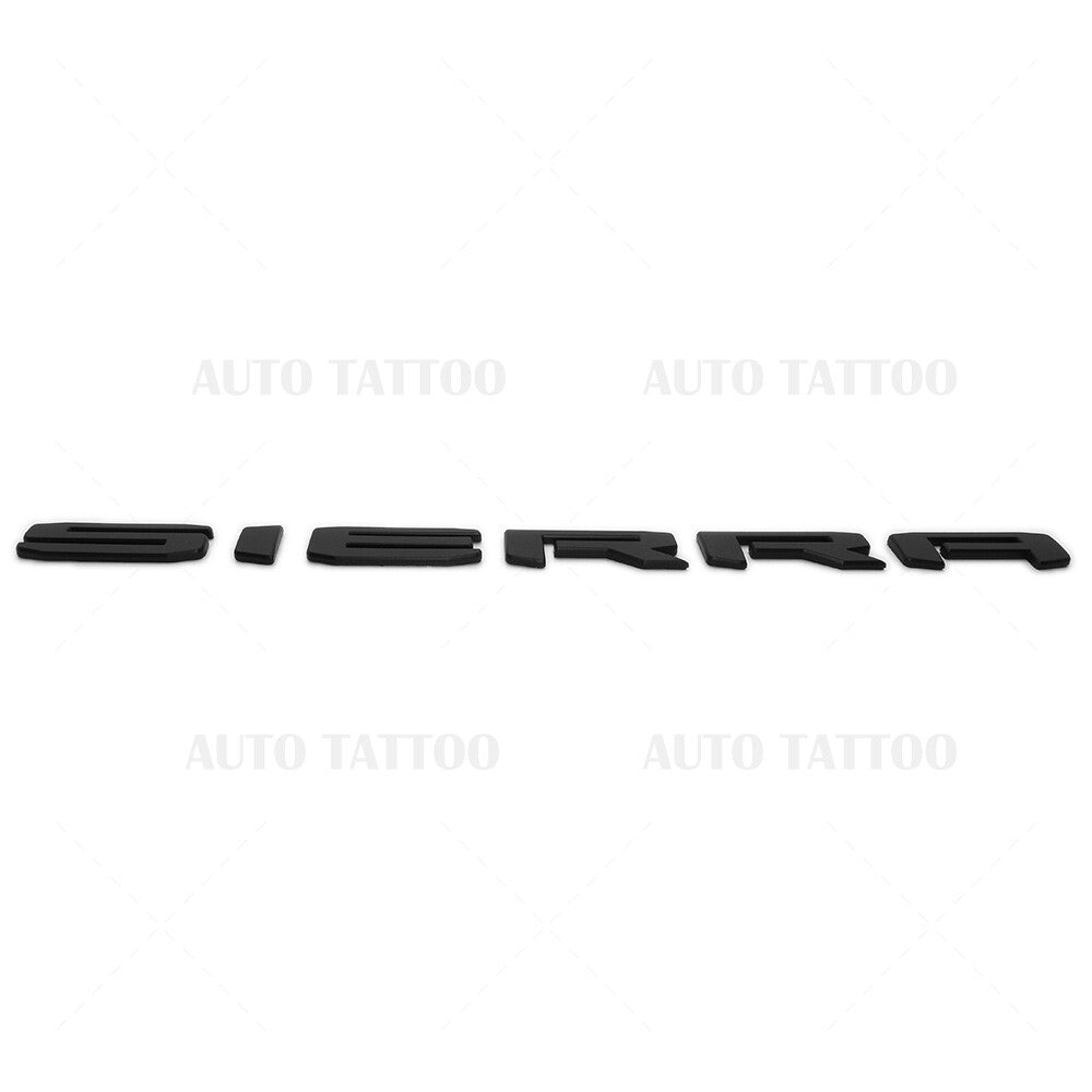19-21 GMC Sierra with Denali Tailgate Logo Emblem Pickup Badge Nameplate Black
