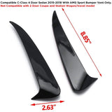 Mercedes C Class W205 4dr C43 C63 2014-2019 Amg Rear Bumper Air Vent Cover Black