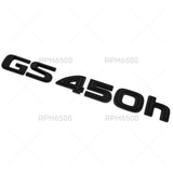 Lexus Rear Trunk Matte Black GS 450h Letter Logo Badge Emblem Replace F-Sport