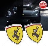 Universal 1x or 2x Fashion Aluminum Alloy Donkey Car Decal Sticker Decoration
