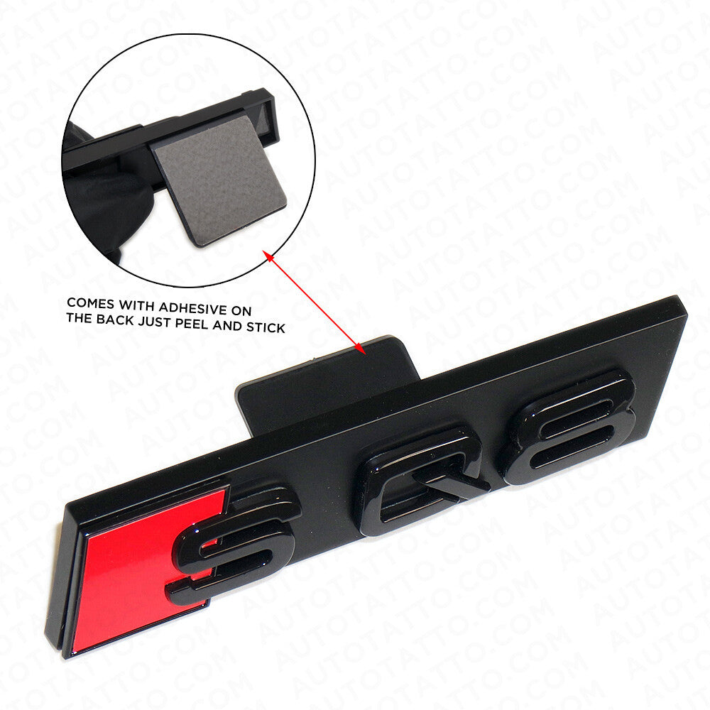 Audi SQ8 Front Grille Bumper Radiator Lettering Emblem Badge Logo Sport Black