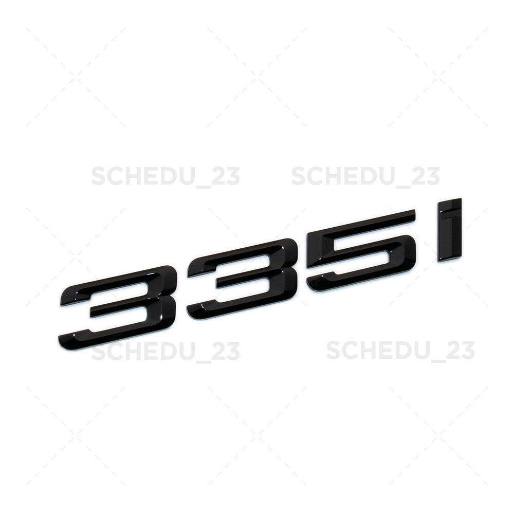14-19 Gloss Black 3 Series 335i Car Trunk Lid Letter Emblem Badge M Performance