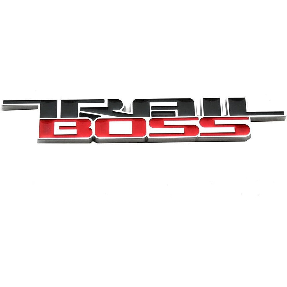 2x 2019-2026 Trail Boss Emblem Badge for Chevy Silverado Z71 1500 2500 HD Chrome