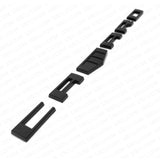2x Chevrolet CAMARO 3D Car Letter Fender Marker Emblem Badge RS SS ZL1 Z28 Black