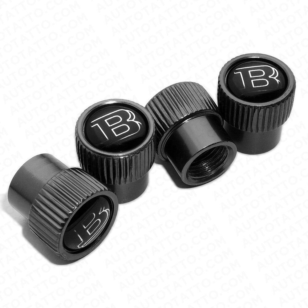 For Brabus Roundel Car Wheels Tire Air Valve Caps Stem Dust Logo Cover Sport