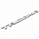 2x 15-21 Chrome Tacoma Letter Front Door Nameplate Emblem Badge Logo Tailgate