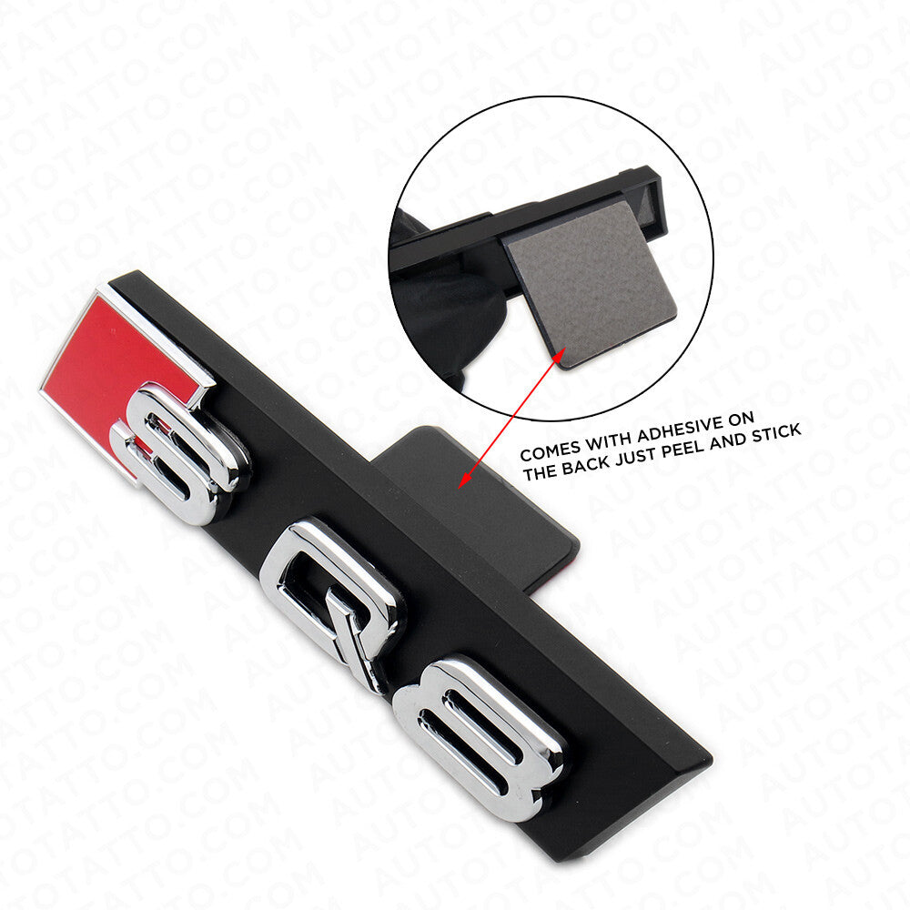 Audi SQ8 Front Grille Bumper Radiator Lettering Emblem Badge Logo Sport Chrome