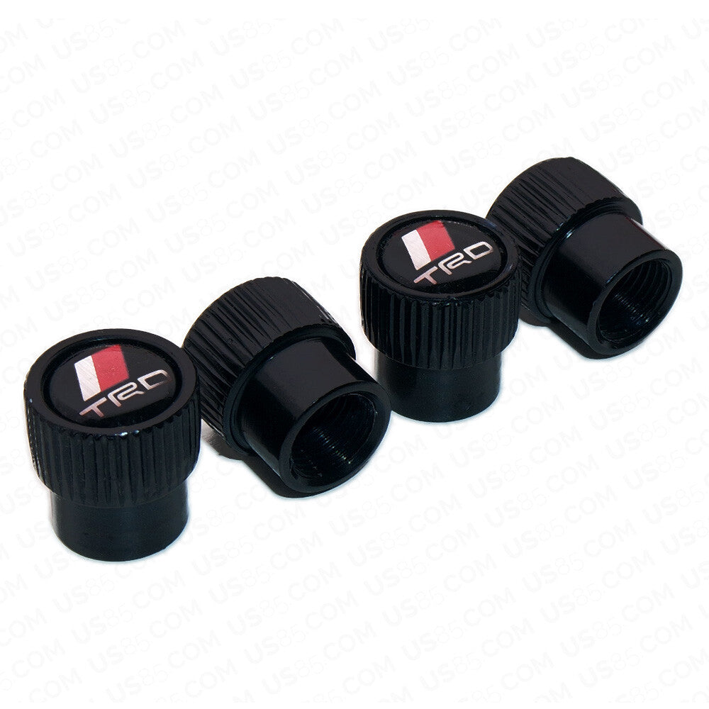 For TRD Logo Roundel Style Car Wheels Tire Air Valve Caps Stem Dust Cover Sport