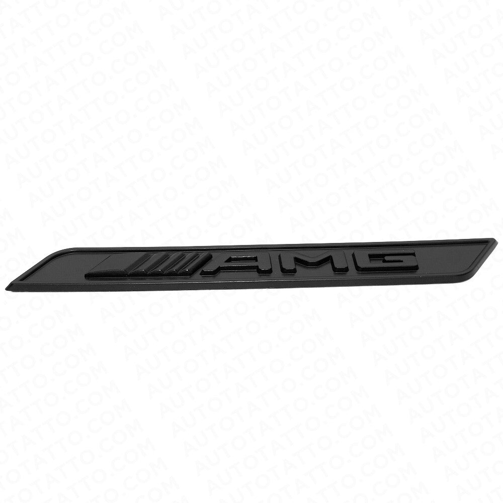 2x Flat Black AMG Special Edition Emblem Fender Logo Badge Nameplate Decoration