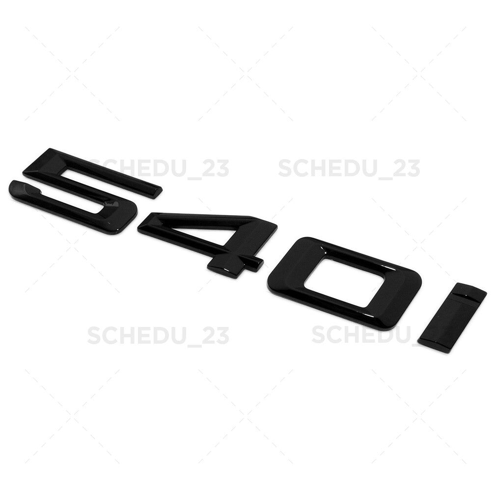 BMW 540i Car Trunk Emblem Badge Lid M Performance G30 G31 Sport Gloss Black