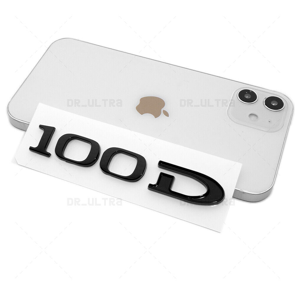 Tesla Rear Liftgate Lid Model 100D Nameplate Logo Badge Emblem Sport Gloss Black