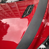 Fit Stinger Car Rally Racing Stripes Front Hood Carbon Fiber Decal Wrap Sticker