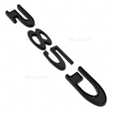 Tesla Rear Liftgate Lid Model P85D Nameplate Logo Badge Emblem Sport Gloss Black