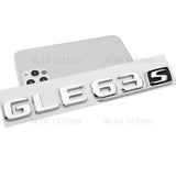 17-19 Mercedes GLE 63 S Letter Emblem Liftgate Logo Badge AMG Sport OEM Chrome