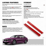 For BMW F31 F30 220i G20 Front Grille Bar V Brace Insert Trim Strips Cover Red