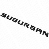 2x For Chevy Suburban Door Liftgate Nameplates Letter Badge Emblem Gloss Black