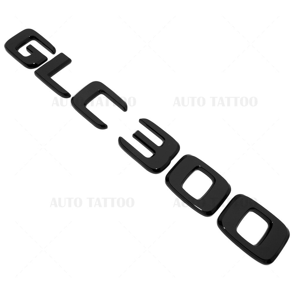 17-21 Mercedes GLC 300 Letter Emblem Liftgate Logo Badge AMG Sport Gloss Black