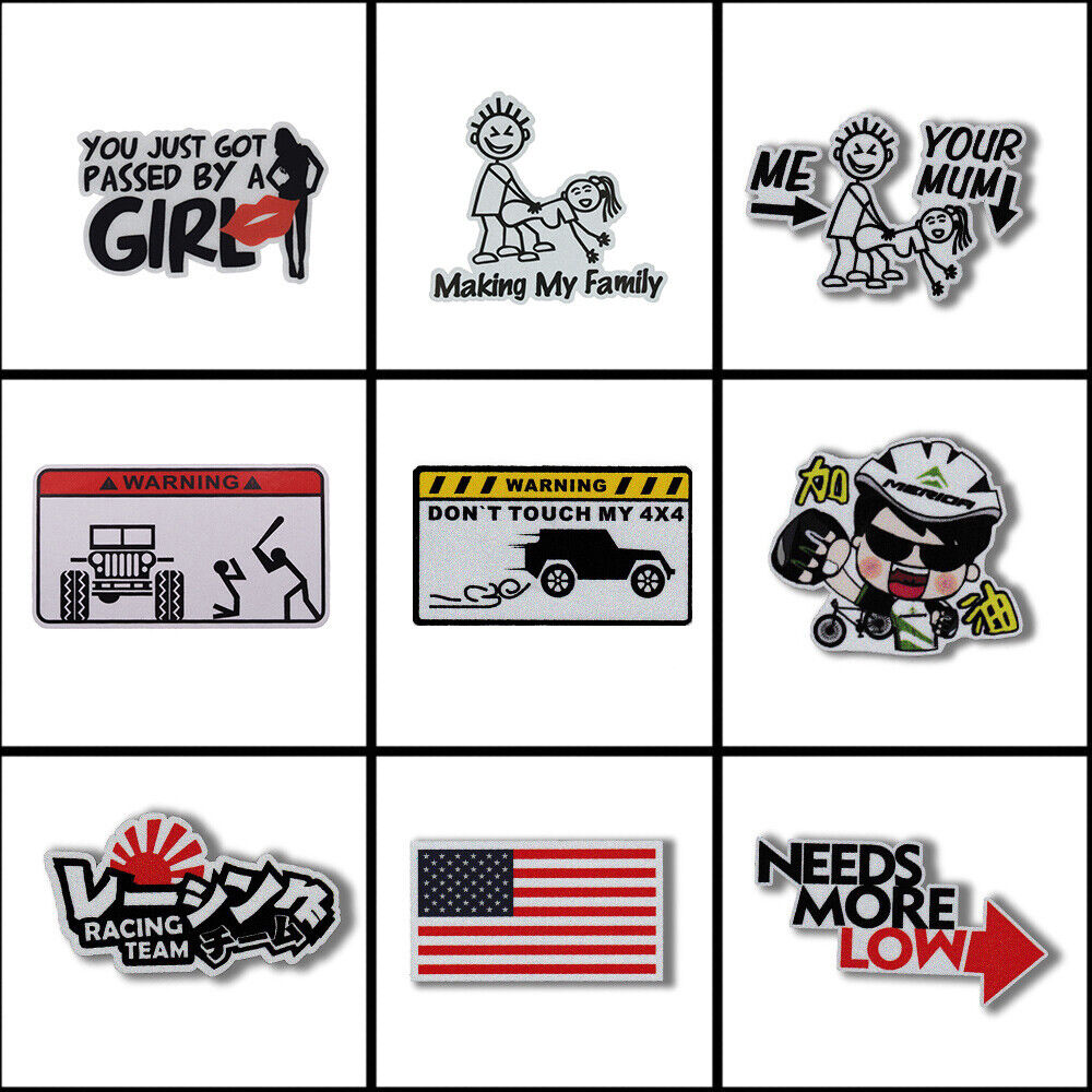 Fashion 3D Creative Funny Waterproof Reflective Car Sticker for Auto Decoration