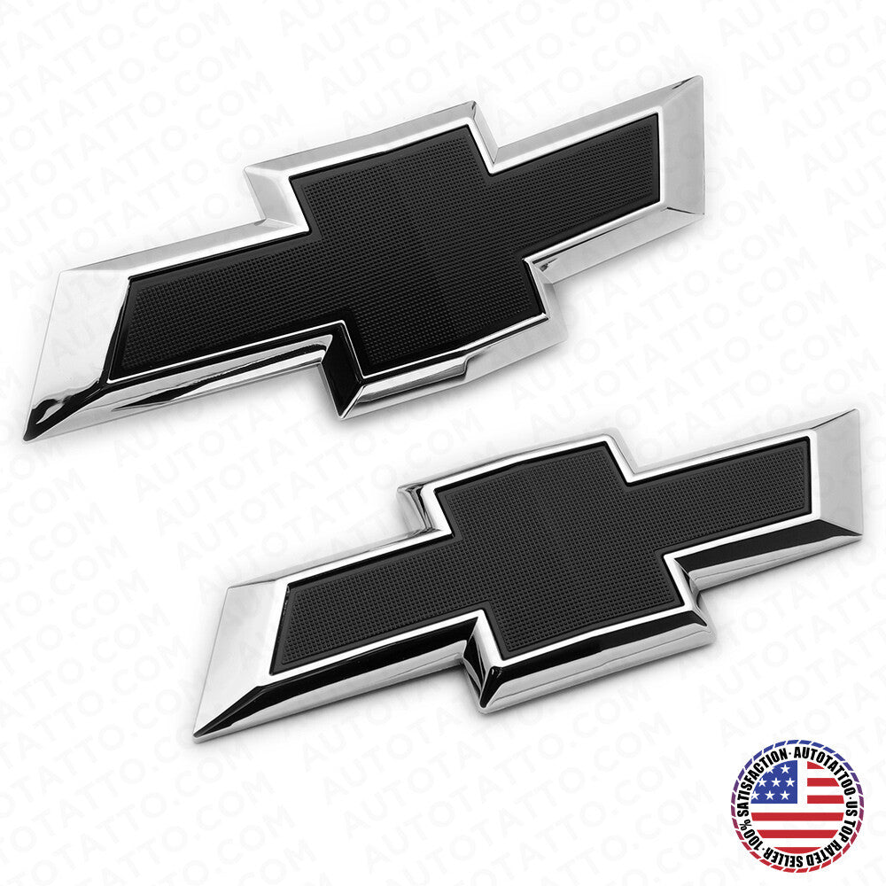 18-22 Chevy Equinox Front Grille & Rear Decklid Emblem Logo Badge Sport Black
