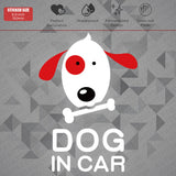 Cute Animal Dog in Car 3D Sticker Decal Pet on Board Van Trunk Window Decorate