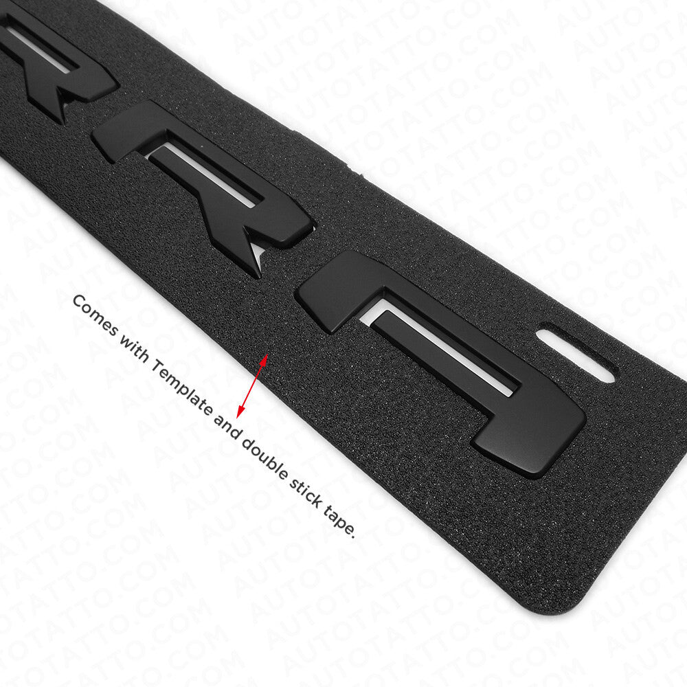 19-21 GMC Sierra Door Tailgate Logo Emblem Pickup Badge Nameplate Matte Black