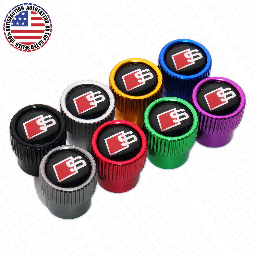 For Audi S Roundel Car SUV Wheels Tire Air Valve Caps Stem Dust Logo Cover Sport