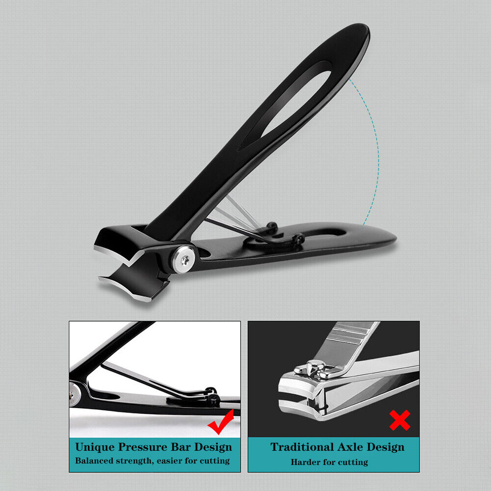 16mm Super Wide Stainless Steel Nail Clipper Extra Large Thick Nail Cutter Tool