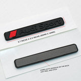 Audi Sport Trunk Lid Fender Badge Nameplate Emblem Decorate Gift Black Sline