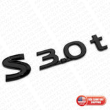 For Infiniti S 3.0t Left or Right Side Fender Badge Emblem Nameplate Blackout