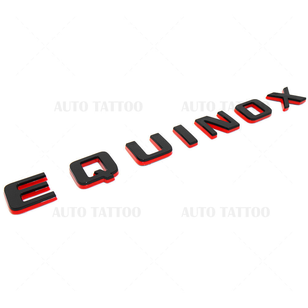 2x Chevy Equinox Front Door Nameplate Letter Logo Badge Emblem Sport Redline
