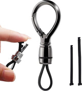 Universal Keychain Simplicity Key Ring Clip Double layer buckle Car Auto Unisex
