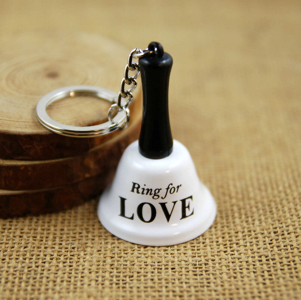 Cute Hand Bells Ring for Love A Coffee or A Beer Keychain for Decoration or Gift