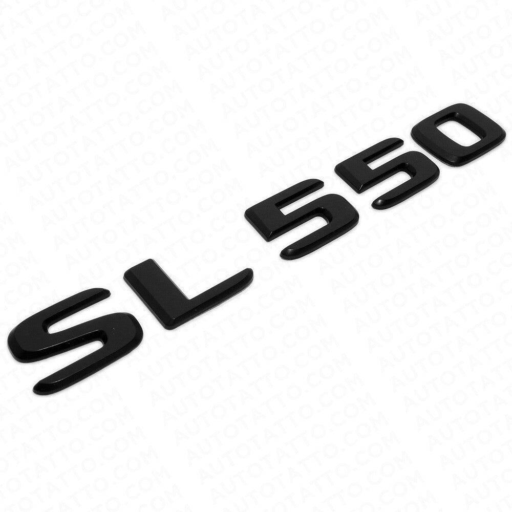17-21 Mercedes SL 550 Letter Emblem Trunk Lid Logo Badge AMG Sport Matte Black