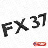 For Infiniti FX37 Rear Liftgate Logo Letter Badge Emblem Nameplate Gloss Black