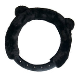 Universal Soft Warm Ears Faux Rabbit Fur Car Steering Wheel Cover for Decoration
