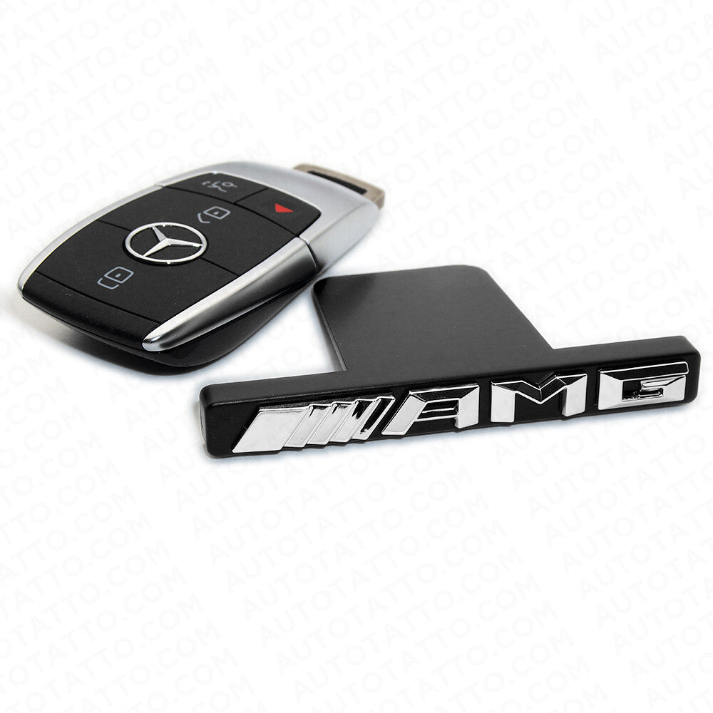AMG Edition Front GT Grille Nameplate Emblem Logo Badge Decorate Sport Chrome