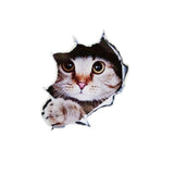 Fashion 3D Cute Cat Waterproof Car Sticker for Auto Scratch Cover or Decoration