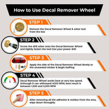 Universal Rubber Vinyl Decal Sticker Mark Remover Eraser Wheel Car Polisher
