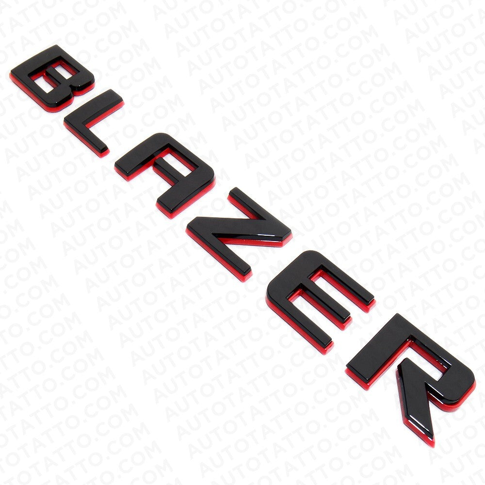 19-23 Chevrolet Blazer Liftgate Redline Letter Nameplate Badge Emblem Black Red