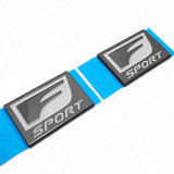 3x F-Sport Logo OEM ABS Badge Side Fender Marker Trunk Lid Nameplate Emblem Set